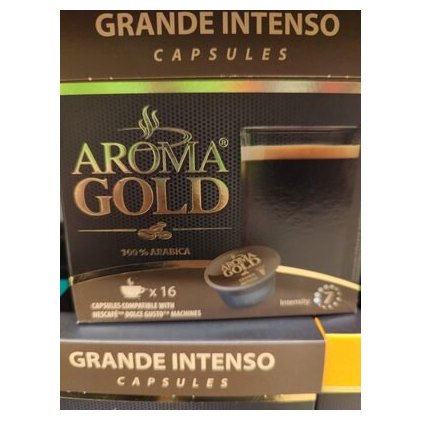 Aroma Gold кофе в капсулах Гранд Интенсо, 128 г