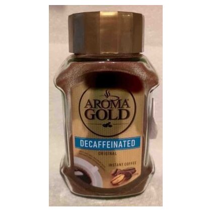 Aroma Gold растворимый сублимированный кофе Decaffeinato, 100 г