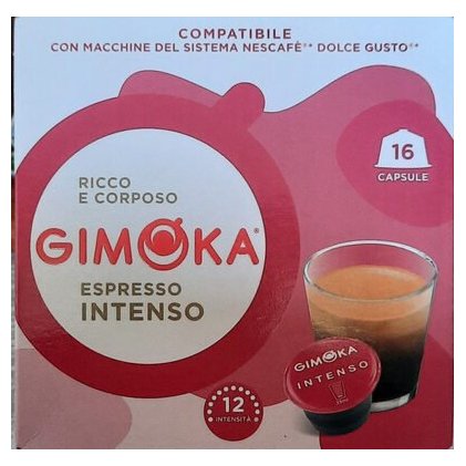 Gimoka кофе в капсулах Dolce Gusto Espresso Intenso, 112 г (16 капсул)