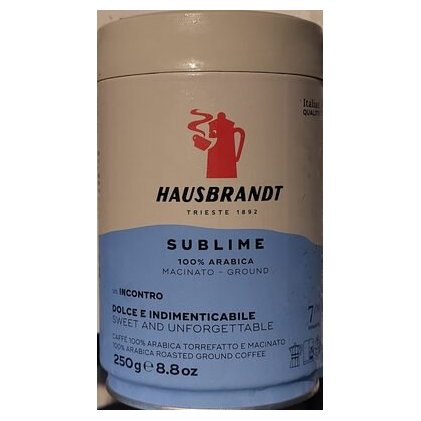 Hausbrandt молотый кофе Sublime Macinato в банке, 250 г