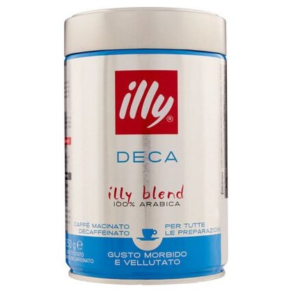 Illy кофе молотый без кофеина Decaf в жестяной банке, 250 г