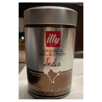 Illy кофе в зернах Monoarabica India, ж/б, 250 г