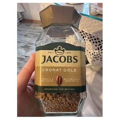 Jacobs кофе растворимый Cronat Gold, стеклянная банка, 100 г