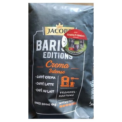 Jacobs кофе в зернах Barista Crema Intense, 1 кг