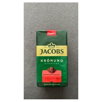 Jacobs кофе молотый без кофеина Krönung Entkoffeiniert, 500 г