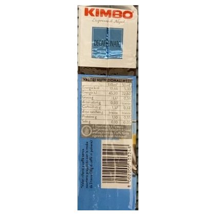 Kimbo Decaf decaffeinated ground coffee, 250 g