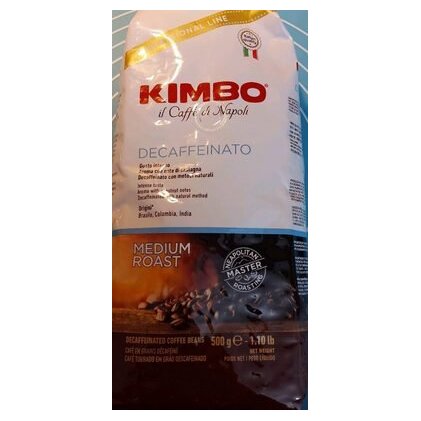 Kimbo кофе в зернах без кофеина Decaffeinato Medium Roast, 500 г