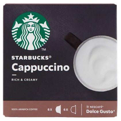 Starbucks кофе в капсулах Dolce Gusto Cappuccino, 12 шт, 120 г