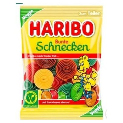 Haribo вегетарианский жевательный мармелад Bunte Schnecken, 160 г