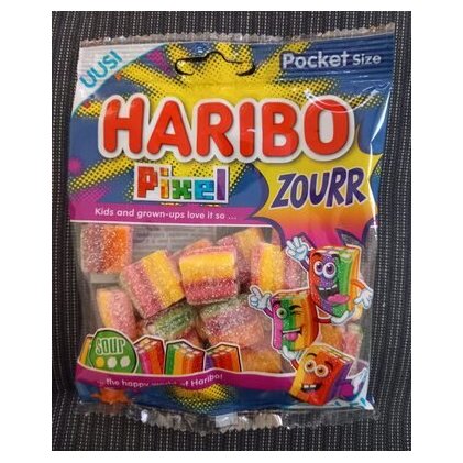 Haribo Pixel Fizz Veggie gummies, 80 g