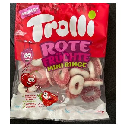 Trolli жевательный мармелад мини-кольца лесные ягоды, 150 г