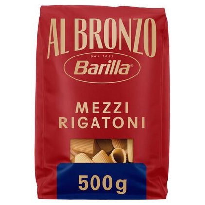 Barilla паста Albronzo Mezzi Rigatoni N.322, 500 г