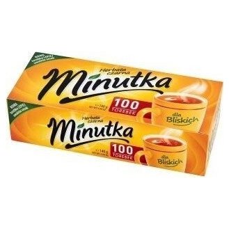 Minutka черный чай экспресс в пакетиках, 100 шт.