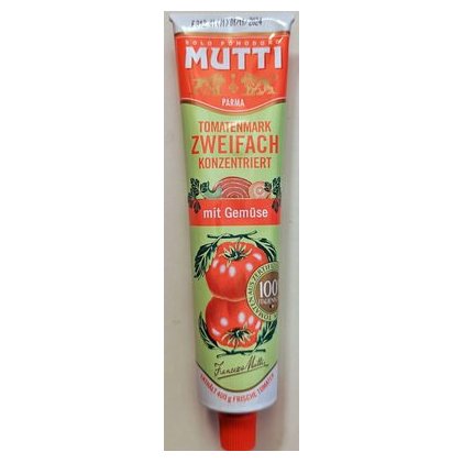 Mutti томатная паста с овощами Doppio Concentrato Verdure в тюбике, 130 г