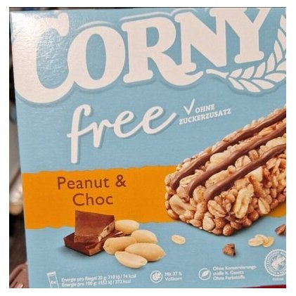 Corny Free peanut and chocolate cereal bar