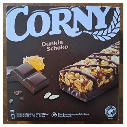 Corny мюсли-батончик с темным шоколадом