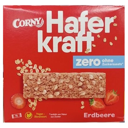 Corny Haferkraft Zero Erdbeere cereal bar