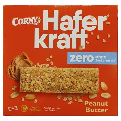 Corny Haferkraft Zero злаковый батончик с арахисом