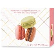 B&C strawberry/pistachio/chocolate macarons, 72 g