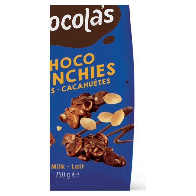 Choco Crunchies молочный шоколад с арахисом, 250 г
