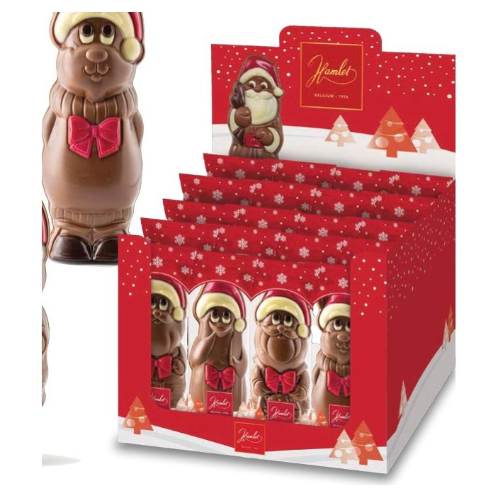 Новогодний набор полых шоколадных фигур, 4 фигуры, 100 г