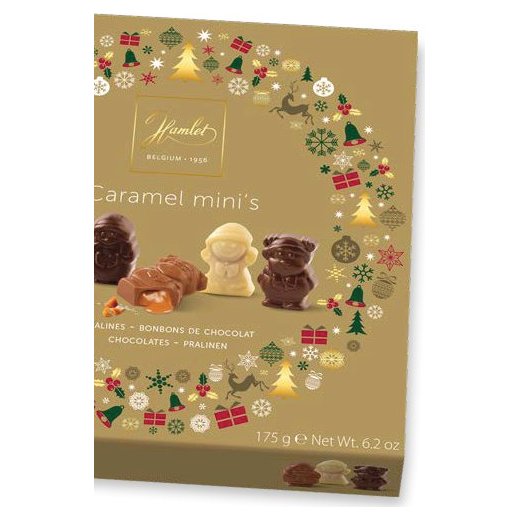 Шоколадные мини-конфеты с карамелью Winter Gold, 175 г