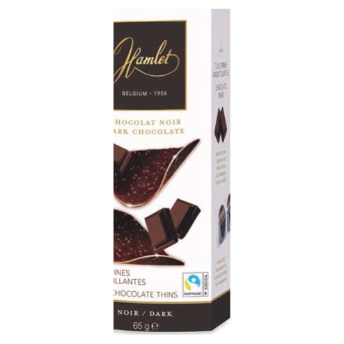 Hamlet Thins Dark chocolate, 65 g