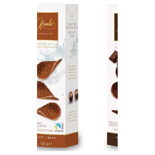 Hamlet Thins Milk chocolate, 100 g