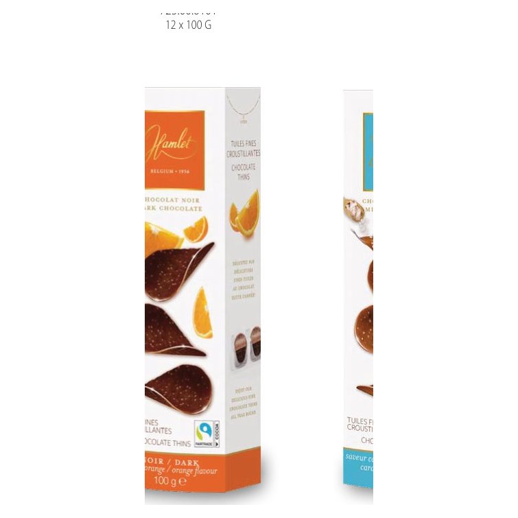 Hamlet Thins Dark-Orange chocolate, 100 g