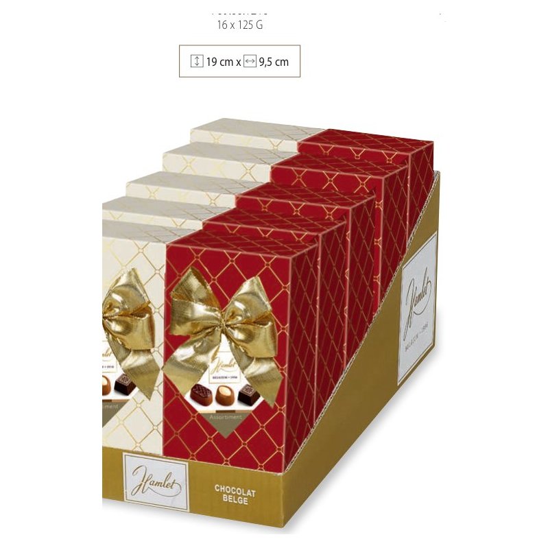 Chesterfield Red & White with Bow chocolate, 250 g