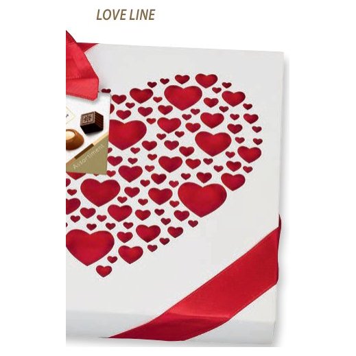 Шоколад Valentine Heart White / Red with Ribbon, 250 г