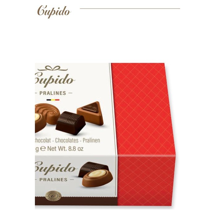 Cupido бельгийский шоколад ассорти, 250 г