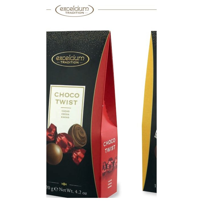 Choco Twist cocoa chocolates, 120 g
