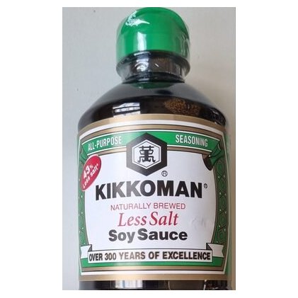 Kikkoman less salt soy sauce, 975 ml