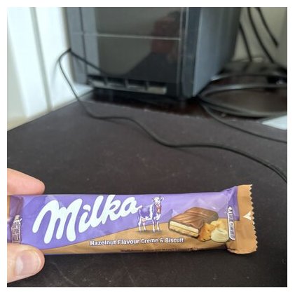 Milka nut biscuit cream with cookie in milk chocolate, 46 g