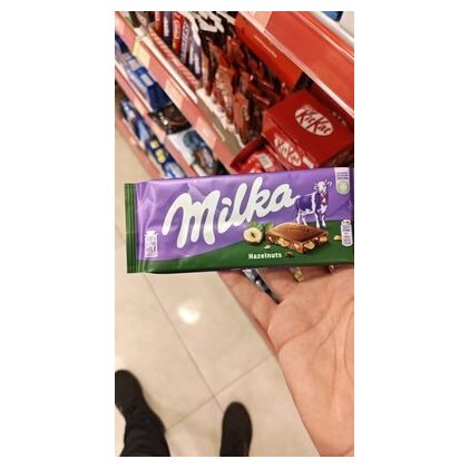 Milka шоколад с фундуком, 80 г