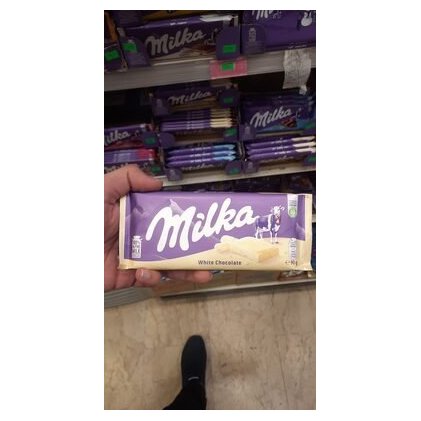 Milka белый шоколад, 90 г