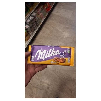 Milka шоколад с карамельной начинкой, 100 г