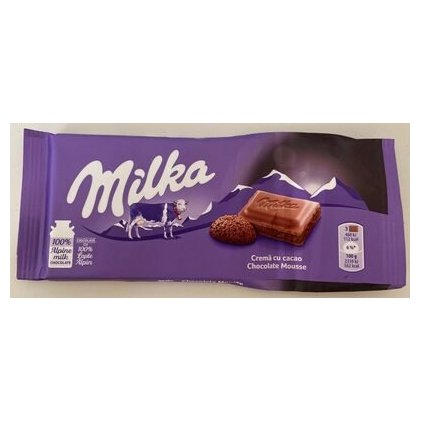 Milka шоколад с какао, 100 г