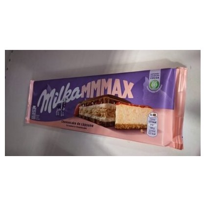 Milka шоколад со вкусом чизкейка и клубники, 300 г
