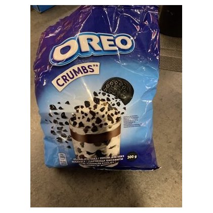Oreo cookie crumbs, 300 g