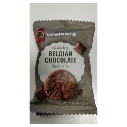 Walkers печенье с бельгийской шоколадной крошкой, 25 г
