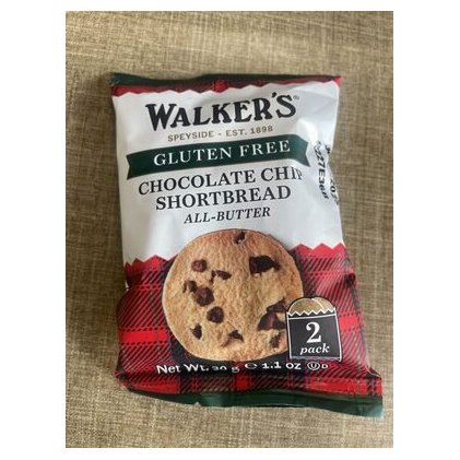 Walkers gluten free chocolate chip shortbread, 30 g