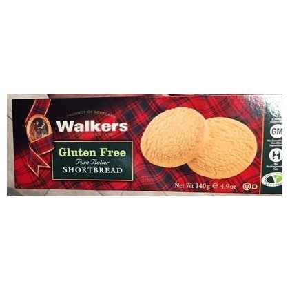 Walkers песочное печенье без глютена, 140 г