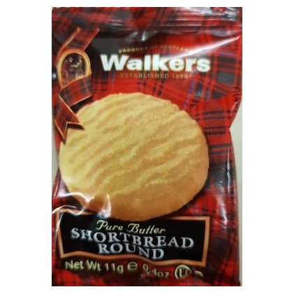 Walkers mini single shortbread round, 11 g