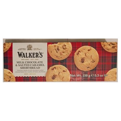 Walkers песочное печенье с солёной карамелью и молочным шоколадом, 150 г