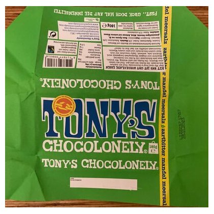 Tony's Chocolonely шоколад тёмный с миндалем и морской солью, 180 г