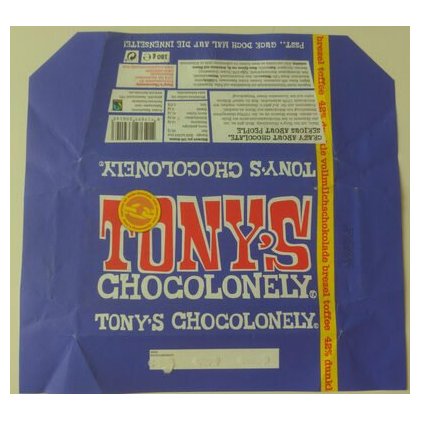 Tony's Chocolonely шоколад тёмный молочный с ирисом и кренделем, 180 г