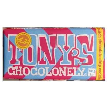 Tony's Chocolonely шоколад молочный с печеньем и шоколадной крошкой, 180 г