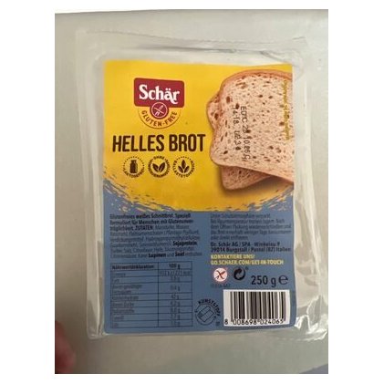 Schär безглютеновый белый хлеб Pan Blanco, 250 г